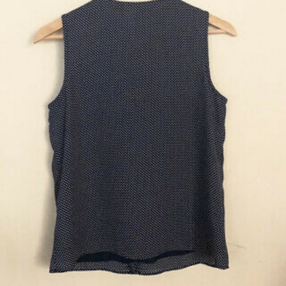 •••2/$30•••Covington Blue and White Pindot Ruffle Blouse - Picture 3 of 7